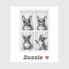 ブルドフランスのッグポートレート シール