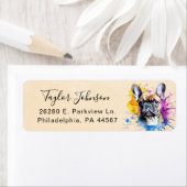 ブルドフランスのッグ差出人住所ラベル ラベル (インサイチュ)