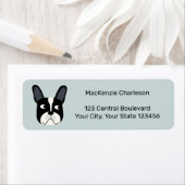 ブルドフランスのッグ差出人住所ラベル ラベル (インサイチュ)