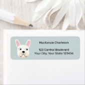 ブルドフランスのッグ差出人住所ラベル ラベル (インサイチュ)