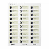 ブルドフランスのッグ差出人住所ラベル ラベル (フルシート)