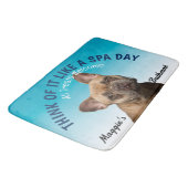 ブルドフランスのッグ犬パーソナライズされた恋人バスマット バスマット (アングル)