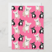 ブルドフランスのッグ第25回誕生日パーティおもしろいー 招待状 (裏面)