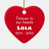 ブルドフランスのッグ記念碑 セラミックオーナメント (裏面)