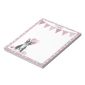 ブルドフランスのッグ誕生日 ノートパッド (回転)