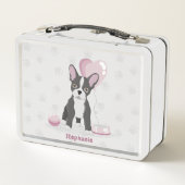 ブルドフランスのッグ誕生日 メタルランチボックス (裏面)