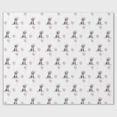 ブルドフランスのッグ誕生日 ラッピングペーパー (フラット)