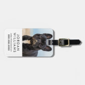 ブルドフランスのッグ遊・イン・ザ・サンド ラゲッジタグ (正面横)