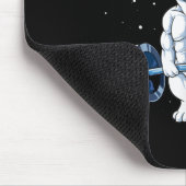 ブルドフランスのッグ重量挙おもしろいげ回送ジム マウスパッド (コーナー)