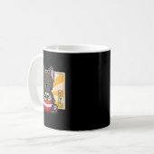 ブルドフランスのッグ食べアニメ麺 コーヒーマグカップ (正面左)