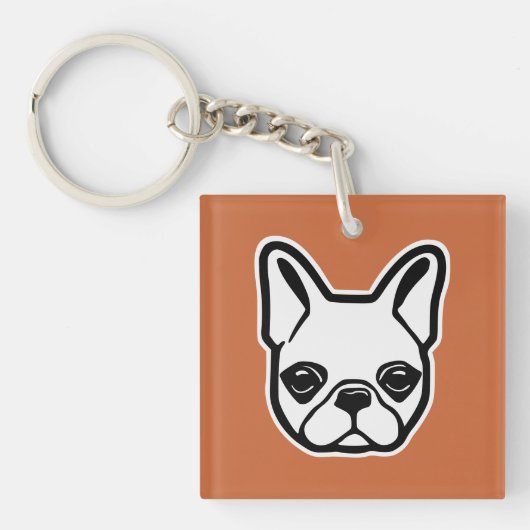 ブルドフランスのッグ キーホルダー (正面)