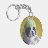 ブルドフランスのッグ キーホルダー (正面左)