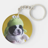 ブルドフランスのッグ キーホルダー (裏面)