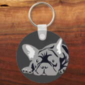 ブルドフランスのッグ キーホルダー (正面)