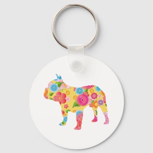 ブルドフランスのッグ キーホルダー (正面)