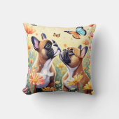 ブルドフランスのッグ クッション (正面)