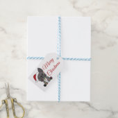 ブルドフランスのッグ・クリスマス・スノー・ウィンター・アニマルズ・トラック ギフトタグ (より糸つき)