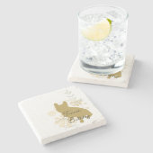 ブルドフランスのッグ ストーンコースター (横)