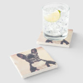 ブルドフランスのッグ ストーンコースター (横)