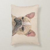 ブルドフランスのッグ(セーブル)絵画ズ – かわいいオリジナルDo アクセントクッション (正面(垂直))