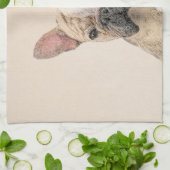 ブルドフランスのッグ（セーブル）絵画ズ – かわいいオリジナルDo キッチンタオル (折り畳み)