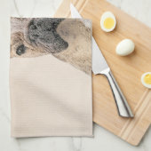 ブルドフランスのッグ（セーブル）絵画ズ – かわいいオリジナルDo キッチンタオル (四つ折り)