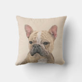 ブルドフランスのッグ(セーブル)絵画ズ – かわいいオリジナルDo クッション (裏面)