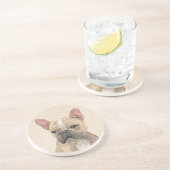 ブルドフランスのッグ（セーブル）絵画ズ – かわいいオリジナルDo コースター (側面)