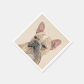 ブルドフランスのッグ(セーブル)絵画ズ – かわいいオリジナルDo スタンダードカクテルナプキン (角)