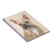 ブルドフランスのッグ(セーブル)絵画ズ – かわいいオリジナルDo ノートブック (右側)