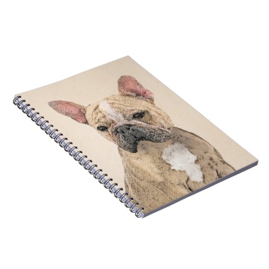 ブルドフランスのッグ(セーブル)絵画ズ – かわいいオリジナルDo ノートブック (右側)