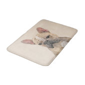 ブルドフランスのッグ（セーブル）絵画ズ – かわいいオリジナルDo バスマット (アングル)