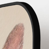 ブルドフランスのッグ(セーブル)絵画ズ – かわいいオリジナルDo ピックルボールラケット (左詳細)