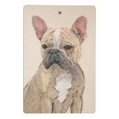 ブルドフランスのッグ（セーブル）絵画ズ – かわいいオリジナルDo ミニクリップボード (裏面)