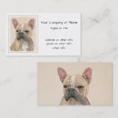 ブルドフランスのッグ（セーブル）絵画ズ – かわいいオリジナルDo 名刺 (正面/裏面)