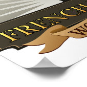 ブルドフランスのッグ ポスター (角)