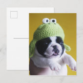 ブルドフランスのッグ ポストカード (正面/裏面)