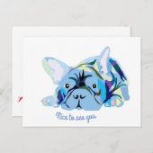 ブルドフランスのッグ ポストカード (正面/裏面)