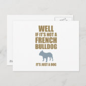 ブルドフランスのッグ ポストカード (正面/裏面)