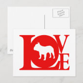 ブルドフランスのッグ ポストカード (正面/裏面)