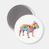 ブルドフランスのッグ マグネット (正面/裏面)