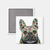 ブルドフランスのッグ マグネット (正面/裏面)