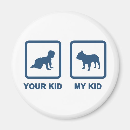 ブルドフランスのッグ マグネット (正面)