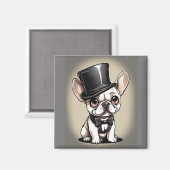 ブルドフランスのッグ マグネット (正面/裏面)