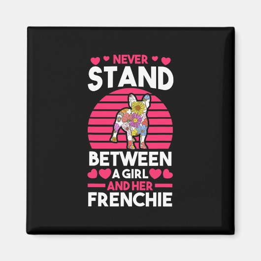 ブルドフランスのッグ マグネット (正面)