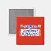 ブルドフランスのッグ マグネット (正面/裏面)