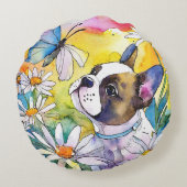 ブルドフランスのッグ ラウンドクッション (裏面)