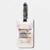 ブルドフランスのッグ ラゲッジタグ (裏面縦)