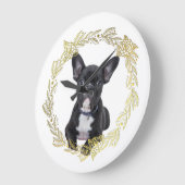 ブルドフランスのッグ ラージ壁時計 (傾斜)