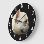 ブルドフランスのッグ ラージ壁時計 (傾斜)